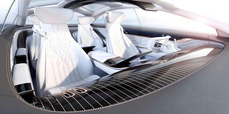 Illustration for article titled The Mercedes-Benz Vision EQS Sets Up An All-Electric S-Class And The Lighting Is Wild